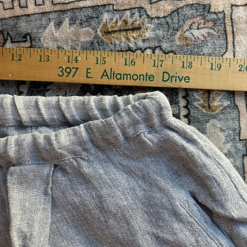 Ivan Grundahl Linen Barrel Leg Oversized Pants Artsy Comfy Loose fit Bottoms 38 - Picture 9 of 11